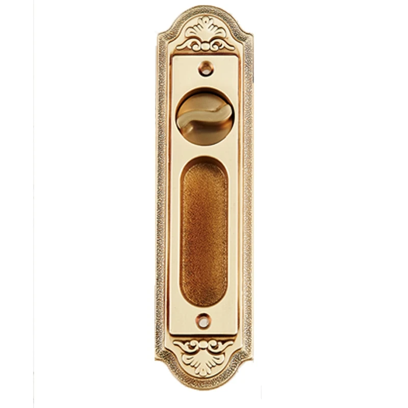  1Set European Bronze/Europe Gold Pure Brass Sliding Door Locks for Bathroom/Kitchen/Balcony Push /  - 33047613522