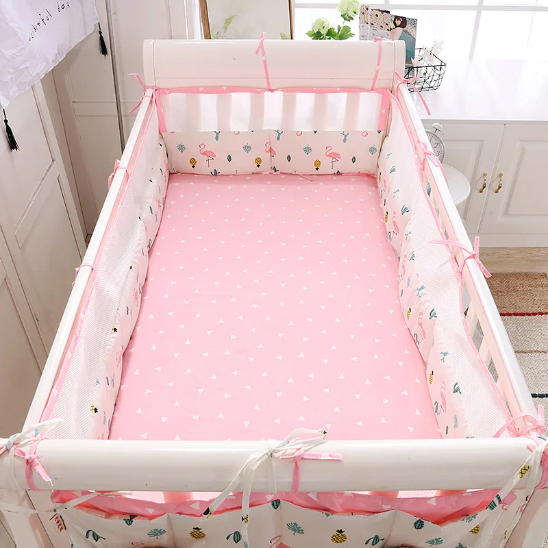 Ins Summer Breathable Cradle Protector Crib Enclosure Collision Crib Bed Sides Baby Crib Clothes Baby Products Children's beds (5)