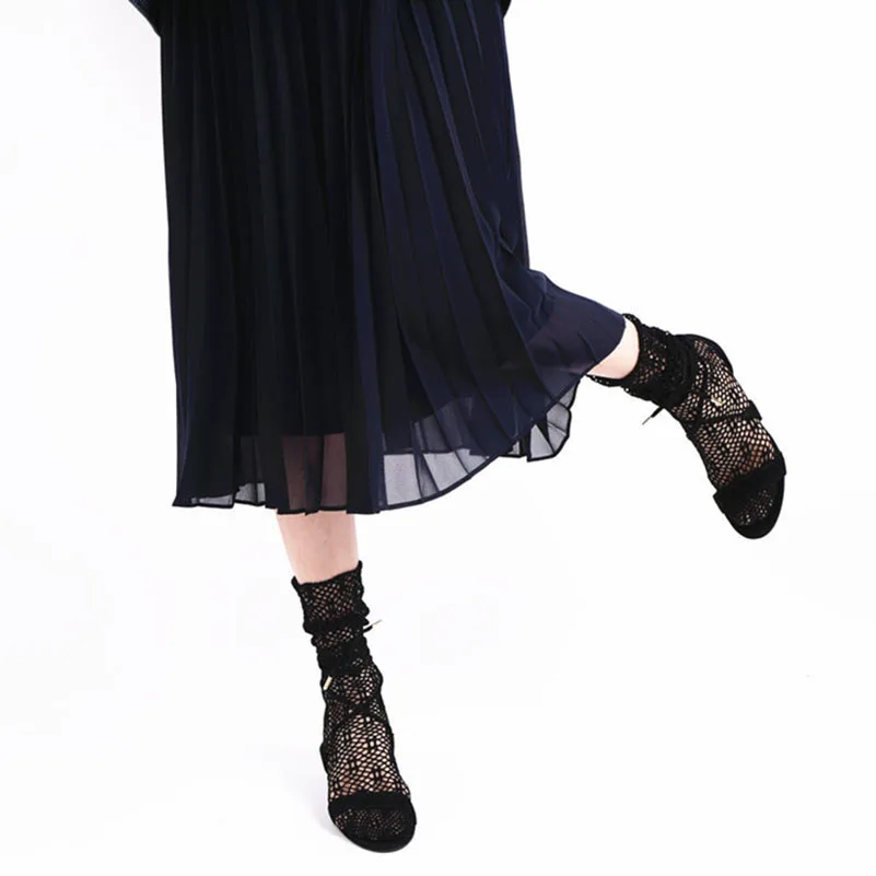 6 пар сетчатых женских носков Harajuku полые ворсовые классные носки однотонные 7 цветов забавные ажурные высокие носки Meias 2019 Новые Девушки