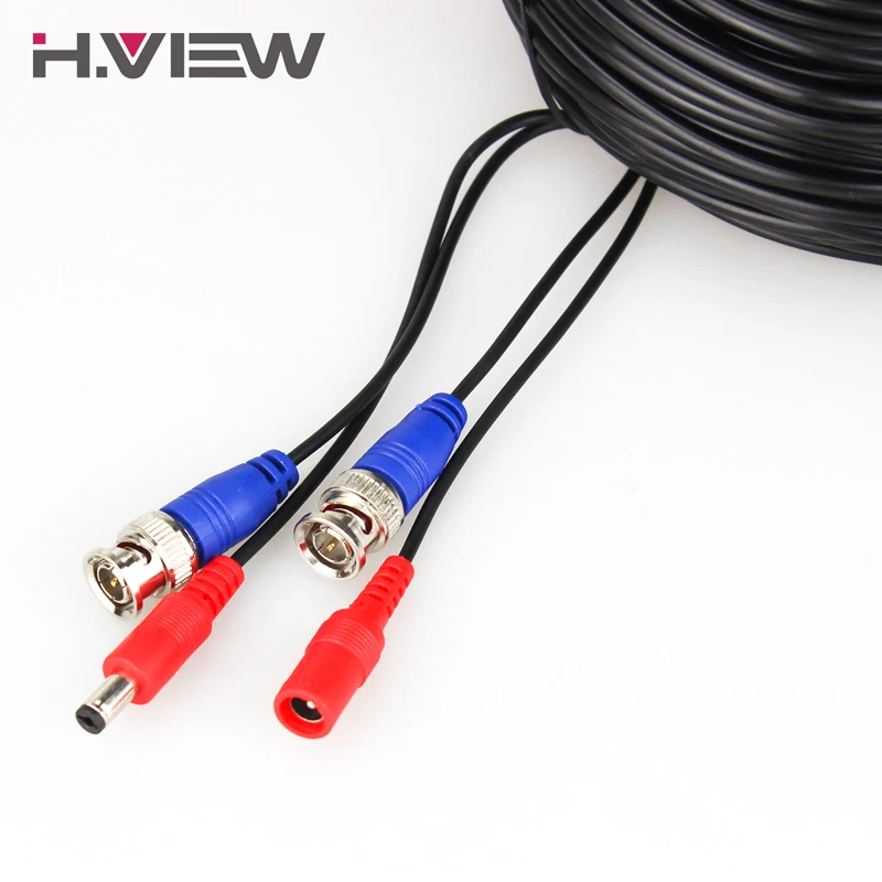 H.View 4PC 30m 100ft CCTV Cable BNC & DC Plug Video Power Cable for Wired AHD Camera DVR Video Surveillance System Accessories H.View 4PC 30m 100ft CCTV Cable BNC & DC Plug Video Power Cable for Wired AHD Camera DVR Video Surveillance System Accessories