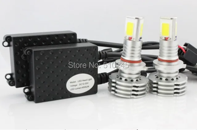 

10 SET X Super bright COB LED Car headlight 12V 24V 30W 3000LM H7 H11 9005 HB3 9006 HB4 H16 Auto bulbs fog light Free shipping