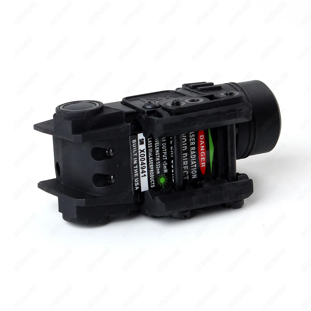 Tactical LED Flashlight X5L White Light 190 lumens Integrated Green Laser Sight For 20mm Picatinny Rail Shooting Hunting Lights (7)