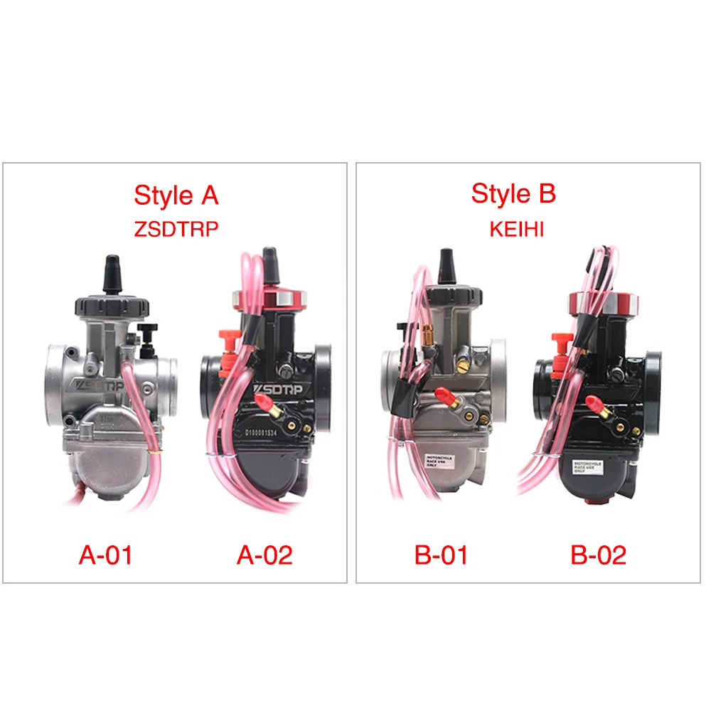 ZS Racing High Quality 33 34 35 36 38 40 42mm Keihi PWK Carburador Motorcycle Carburetor For All 250cc Larger ATV Dirt Bikes