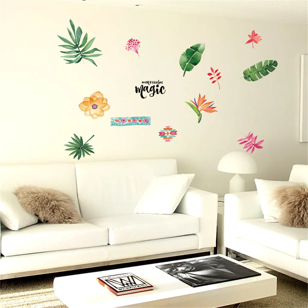 

Leaf wall sticker Mobile Creative Spring Wall Affixed With Decorative Wall Window Decoration Landscaping environmental stickers
