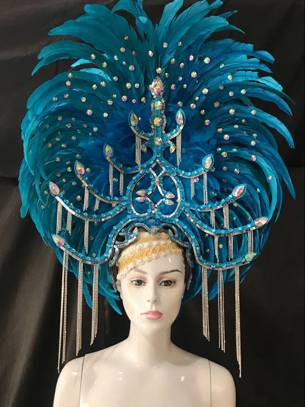 

Latin dance Samba accessories Fashion exquisite headdress feathers Delicate dance shows accessories