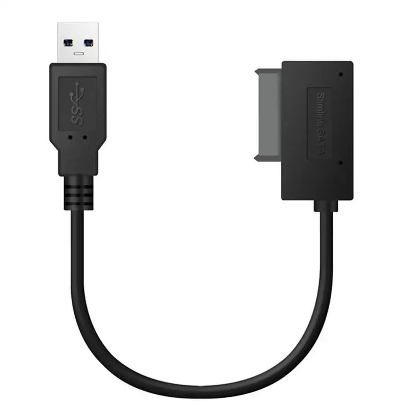

Slimline SATA To USB 3.0 SATA7+6 13 Pin Sata Cable CD Driver Recording Line For HDD Drive Adapter Off-line Data Protection