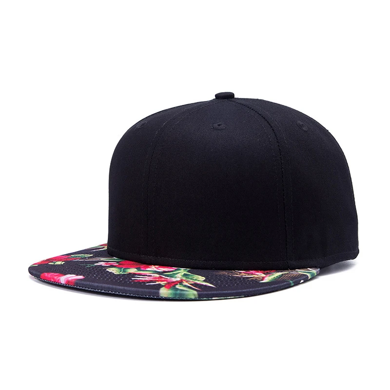 Кепка мужская Snapback Женская Хип-хоп папа шляпа Регулируемая плоская Bill хлопковая