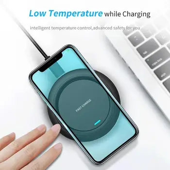 

Phone Charger Qi Fast Wireles Charger 10W Charging Pad Micro USB Port Quick Charge For iPhone XS/Samsung/Xiaomi/Huawei Phone