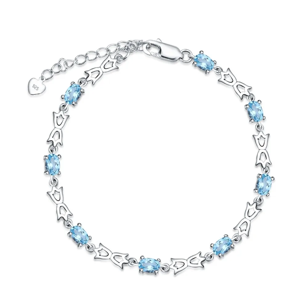 Natural Opal Bracelet 925 Sterling Silver 10pcs 5*5mm Gemstone Bracelets  for Women Engagement Wedding Jewelry Gifts - AliExpress