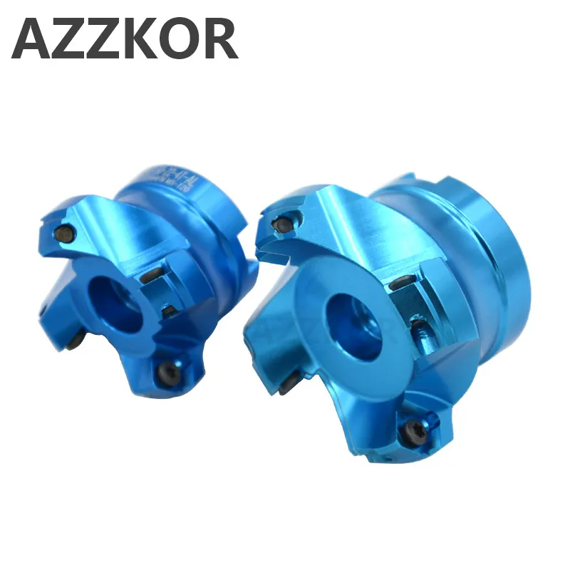 Aluminum AL-400R-125-27-7T indexable face milling cutter 6Flute for APKT1604 1P