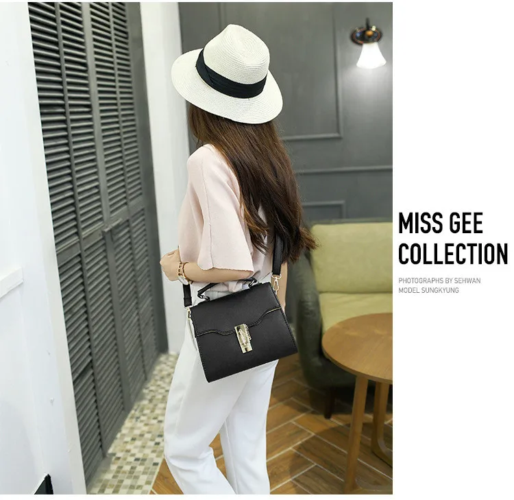 14 Women Bag 2016 New Trend Personality Korean Shoulder Messenger Little Bags Small Square Package Simple Fashion Luxury Handbags