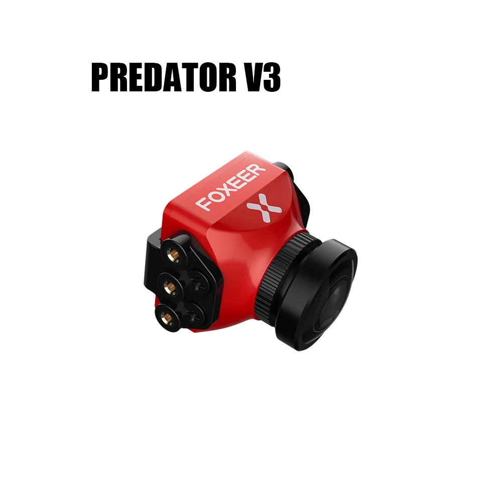 

Foxeer Predator V3 Racing All Weather Camera 16:9/4:3 PAL/NTSC switchable Super WDR OSD 4ms Latency Remote Control