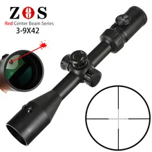 ZOS 3-9X42E красный лазер интегрированный прицел винтовки комбинированный оптический прицел тактический прицел