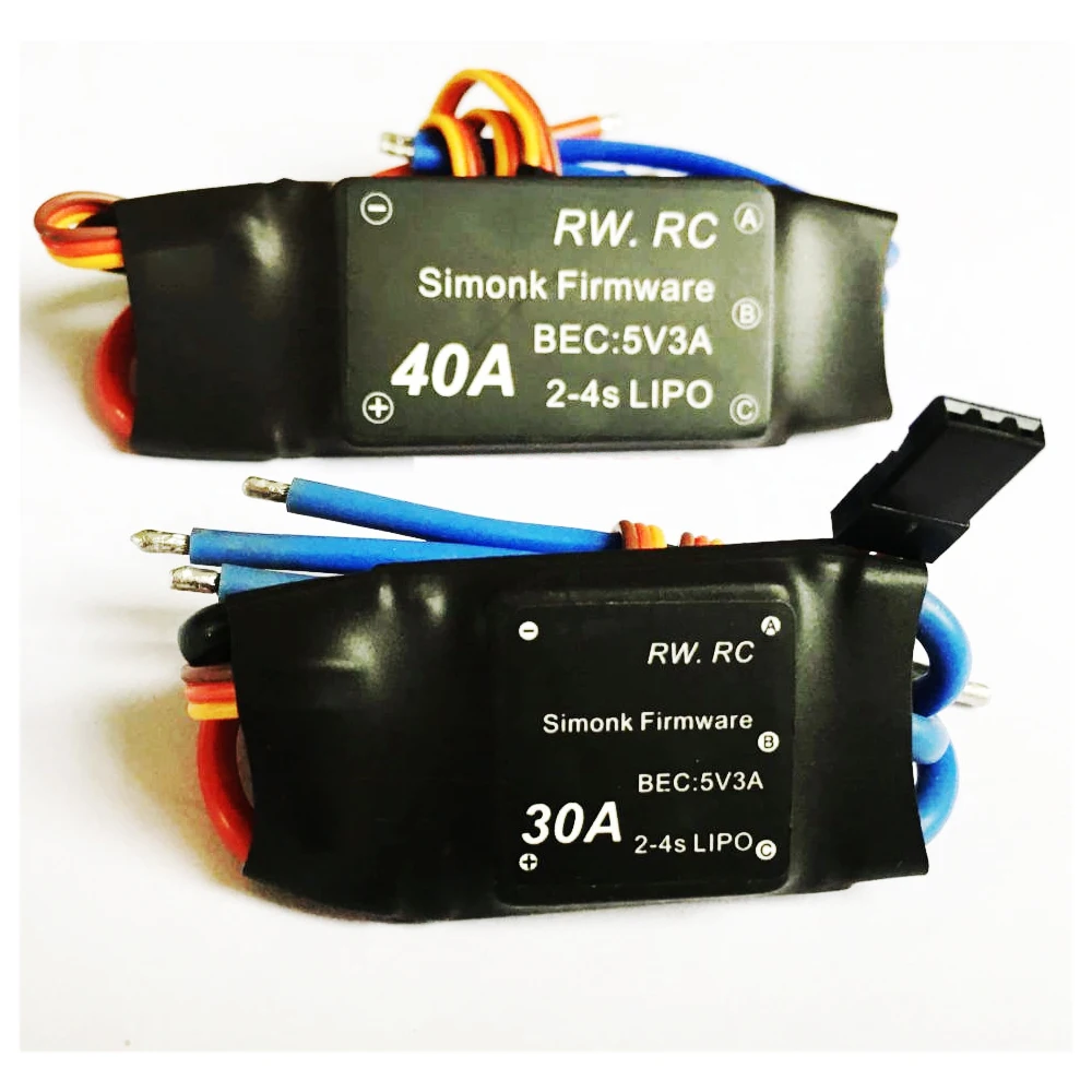 Simonk 30A / 40A 2-4S бесщеточный ESC контроль скорости для Rc Мультикоптер