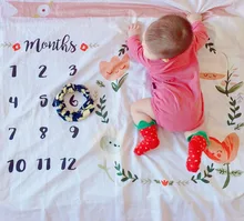 Buy 100x100CM Newborns photography props baby blanket Flower Background Blanket Rug Infant Photo Props fabrics Accessories Free Shipping
