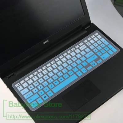 Силиконовый чехол для нового Alienware M15 M17 версия i5-8300H i7-8750H игрового ноутбука 15 17 дюймов ноутбук Клавиатура Защитная крышка - Цвет: fadeblue