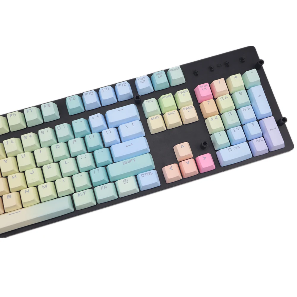 Rainbow Backlit keycap pbt cherry MX Keycaps For mechanical keyboard104 key OEM Profile