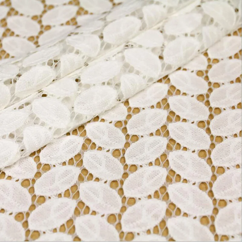 Модная кружевная ткань с вышитыми листьями, дешевая сетчатая ткань для платья Tecidos Para Roupa Tissus au Metre Pour Habillement DIY Telas