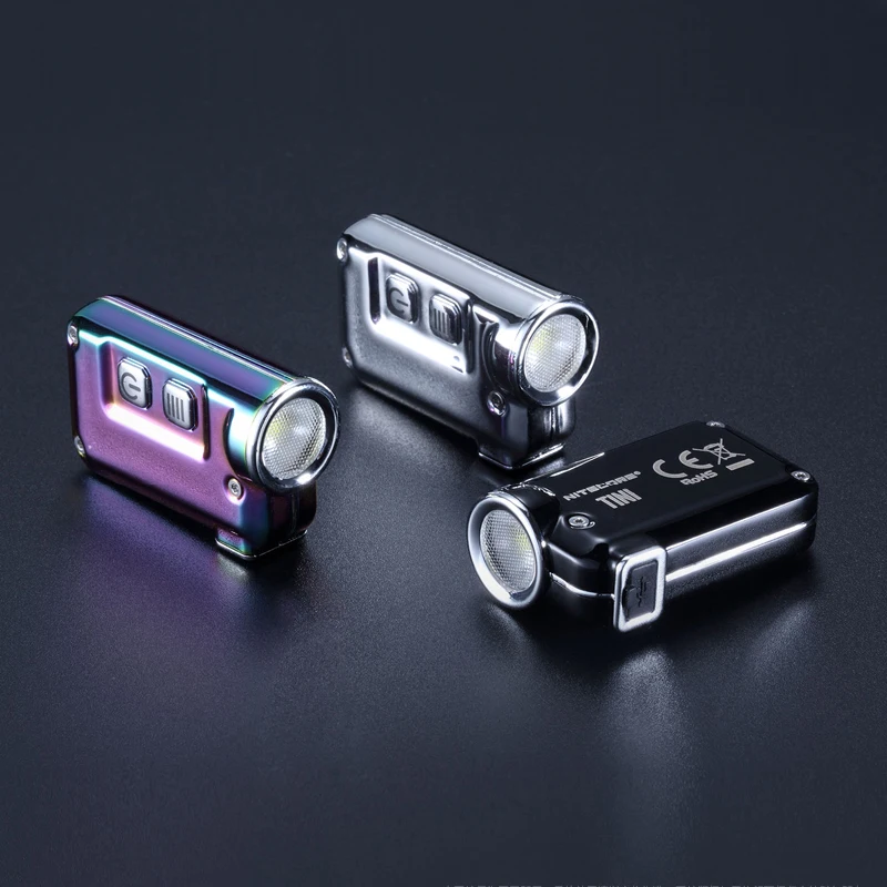 NITECORE TINI SS USB Перезаряжаемый брелок CREE XP G2 S3 LED max 380 люмен луч бросок 64 м EDC маленький