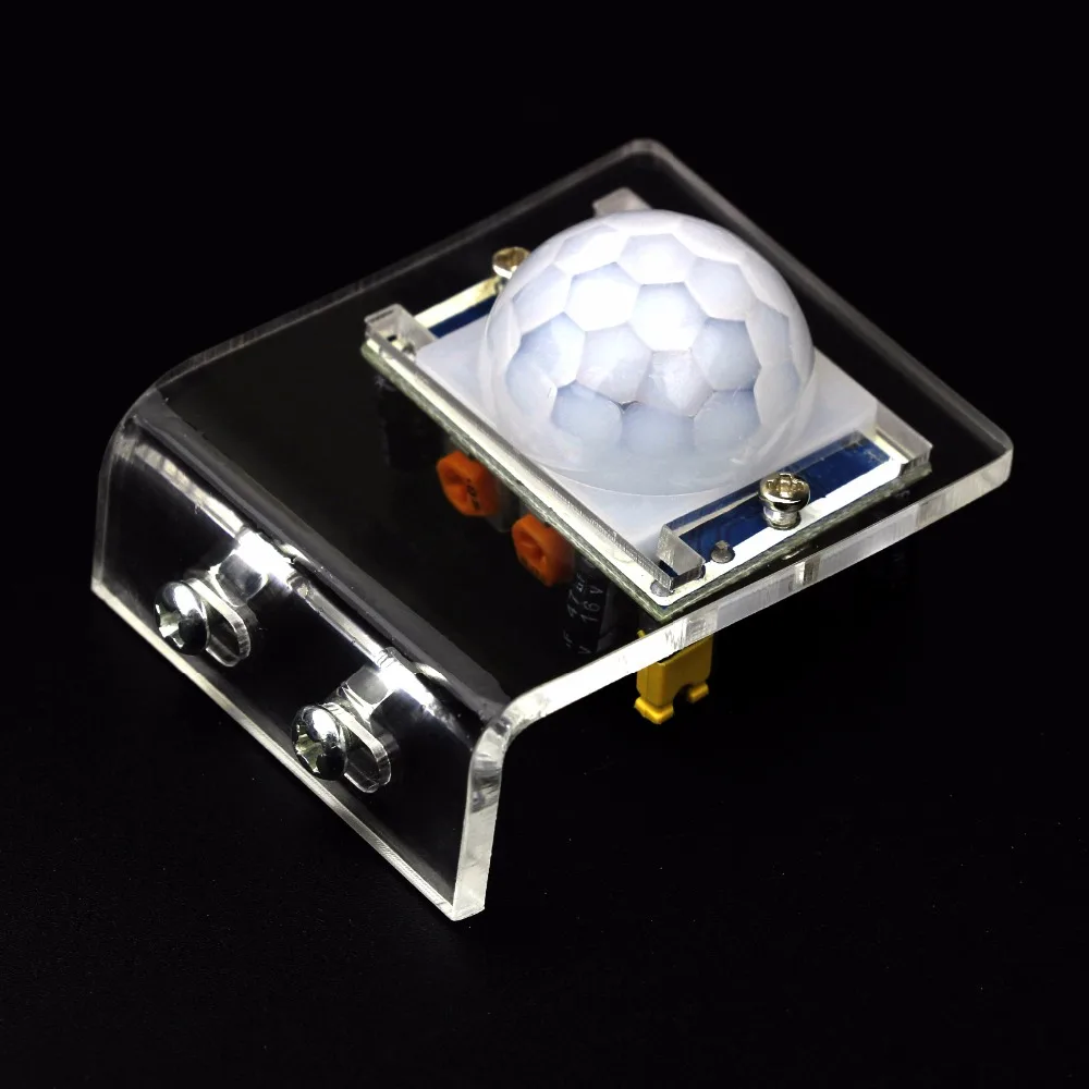 

HC-SR501 Acrylic Bracket IR Pyroelectric Infrared Motion Sensor Detector Module for arduino Diy Kit