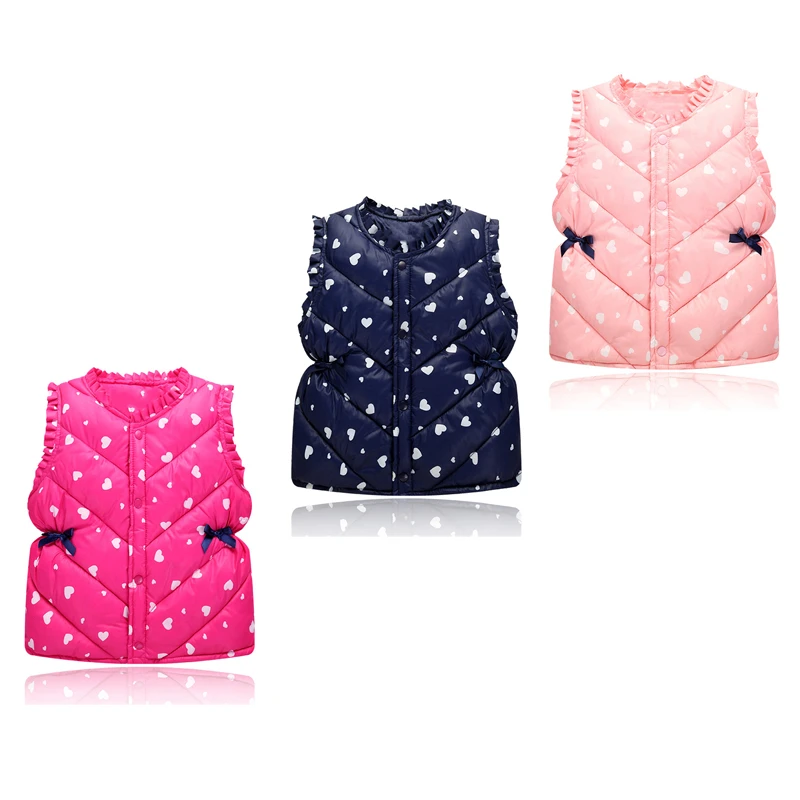 

Multi-color Children's Clothing winter Outerwear Coats for Girl and Boys, Cute Baby Vest Kids Warm Jacket Vest