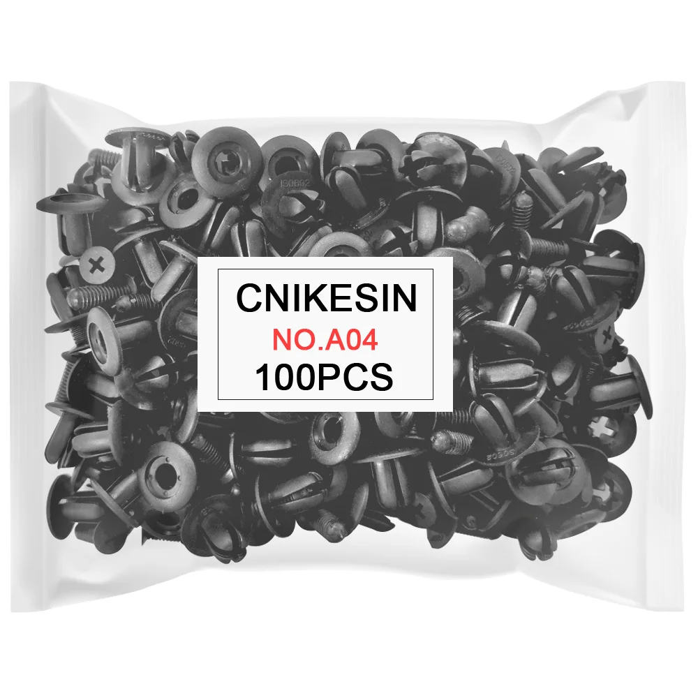 Cnikesin 100 шт. 8 мм отверстие Универсальный Автомобильный Крепеж нейлоновый бампер
