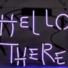 Пользовательские Hello там синий белый красный розовый темно-синий фиолетовый бирюзовый зеленый желтый стеклянный неоновый светильник пивной бар