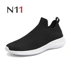 N11 2019 мужские летние дышащие крутые кроссовки для ходьбы по городу модные ультралегкие мужские кроссовки Удобная обувь Большие размеры 39-46