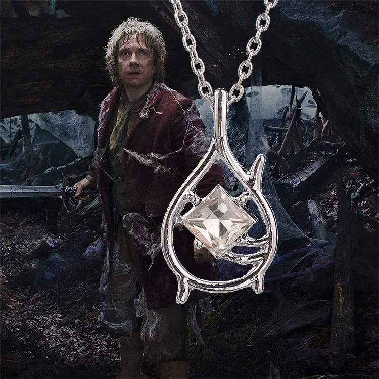 

Hobbit Necklace Desolation of Smaug Crystals Tauriel Chain Necklace Gift