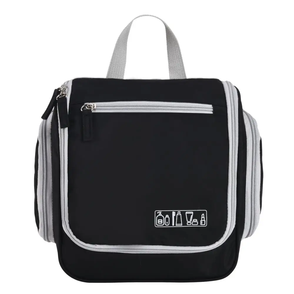 

Soperwillton Hanging Toiletry Bag Travel Organizer Bag for Makeup and Toiletries Men and Women Travel Accessories with Hook 9010