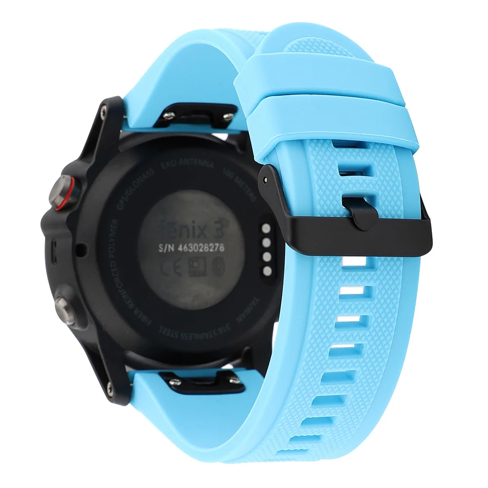 Quick Fit Силиконовый ремешок для часов 20/22/26 мм для Garmin Fenix 5X/5X Плюс/5S/5/3/3HR/Forerunner 935/Quatix 3/5 резина Ремешок из искусственной кожи