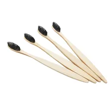 Tooth Care 4PC Eco-Friendly Bamboo Soft Fibre Toothbrush Biodegradable Teeth Brush Oral Care Toothbrush JAN19
