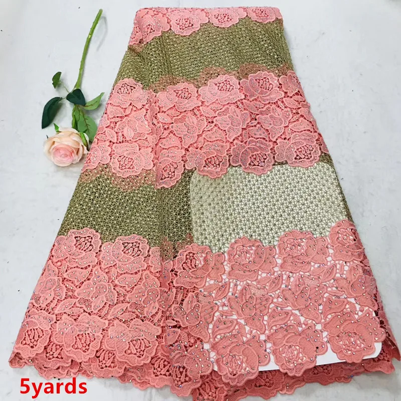

gold thread embroidery guipure lace beautiful african water soluble lace good quality fashion design for women dress nlyoc282
