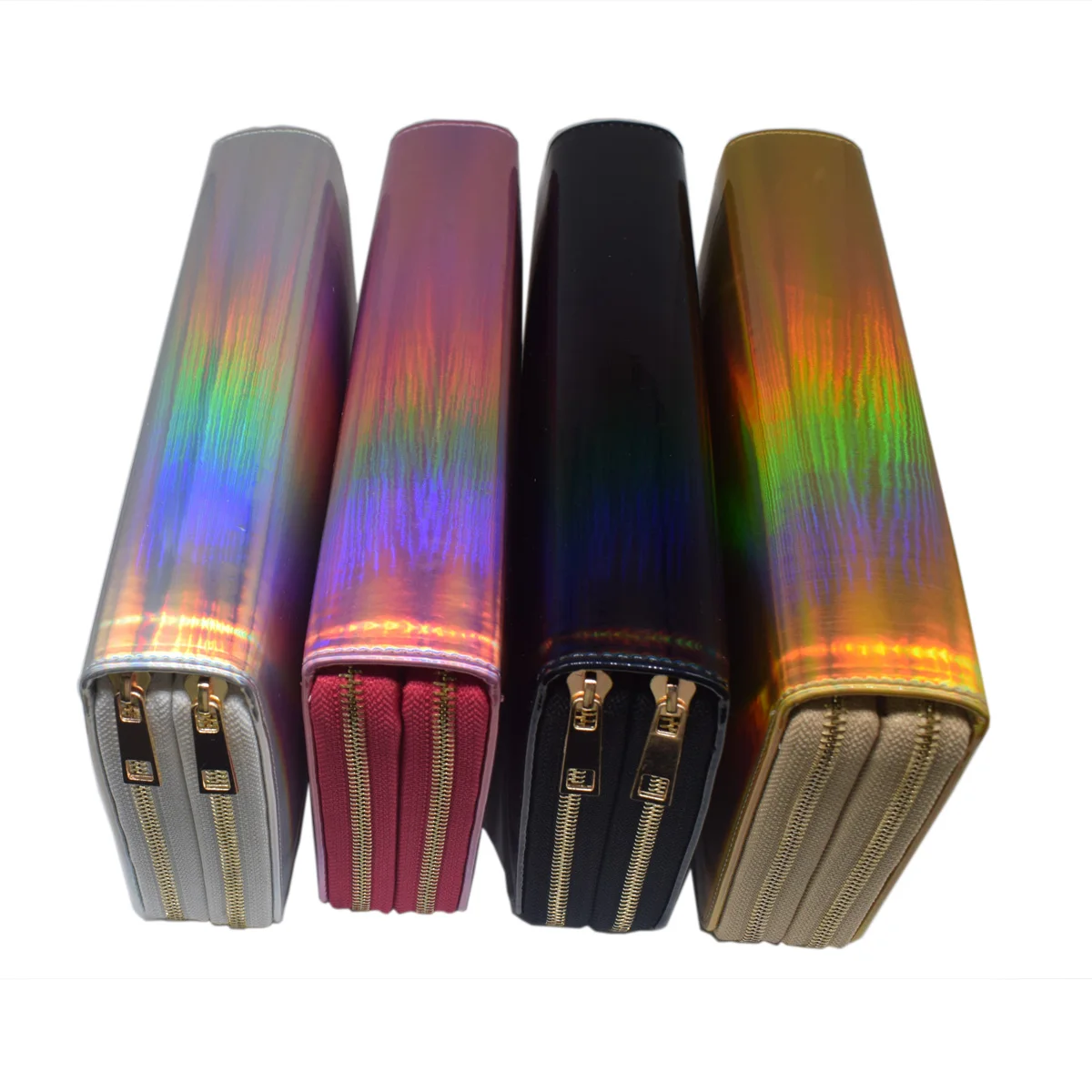 Billige 216Slots Nagel, Platte Halter Regenbogen Laser Design Runde Quadrat Rechteckigen Maniküre Nagel Kunst Platte Organizer Leere Fall