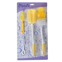 Набор для чистки детских бутылок, бутылка на присоске, щетка для очистки губки, набор из пяти предметов