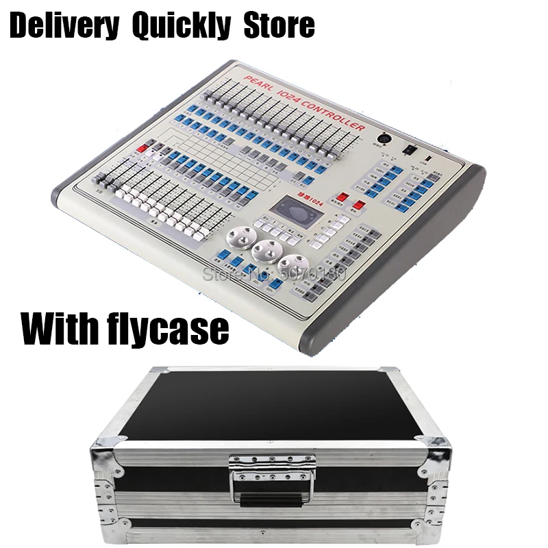 

Show Time Pearl 1024 DMX Controller with flycase Stage light DMX 512 Master good use for XLR-3/XLR-5 led par beam moving head