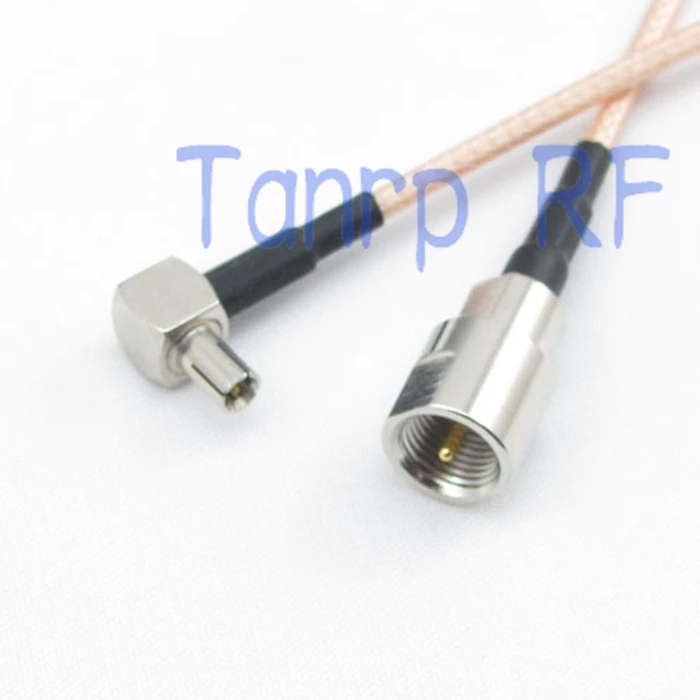 

50CM Pigtail coaxial jumper cable RG316 extension cord 20inch FME male plug to TS9 male right angle RF adapter connector