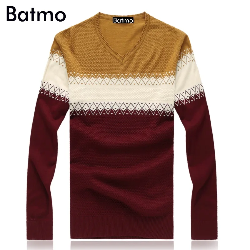 Batmo Новое поступление осень и зима высококачественные повседневные мужские свитера, мужские повседневные свитера больших размеров M-8XL 8801