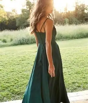 Side Slit Evening Dress Long 2019 Robe De Soiree V-Neck Elegant Formal Dress Spaghetti Straps Vestido De Festa Abiye Side Slit Evening Dress Long 2019 Robe De Soiree V-Neck Elegant Formal Dress Spaghetti Straps Vestido De Festa Abiye