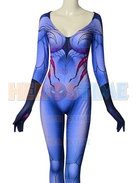 Kai'sa костюм Лига Легенд Kaisa Косплей Костюм Новый 3D принт спандекс зентай на