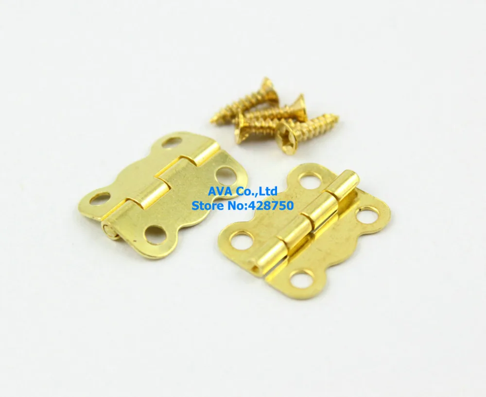 40 Pieces Gold Jewelry Box Hinge Small Gift Box Hinge 16x13mm with