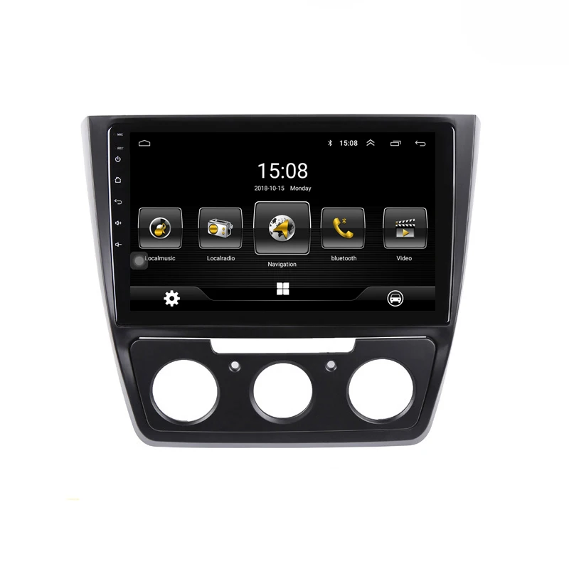 1" 2.5D ips Android 8,1 Автомобильный мультимедийный dvd-плеер gps для MQB Skoda Yeti аудио автомобиля Радио стерео навигации