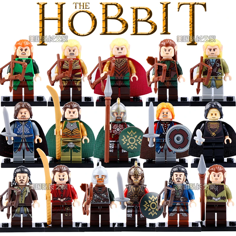 

The Hobbit Aragorn Theoden Rohan Grima Legaolas Tauriel Mirkwood Haldir Thranduil The Lord Of The Rings Block Figure Toy