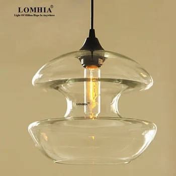 

New Loft vintage Edison bulb Glass Diabolo Pendant Lamp Light bar Ac90-260 novelty Fixtures Lighting restaurant