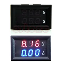 DC 100V 10A Voltmeter Ammeter Blue Red LED Amp Dual Digital Volt Meter Gauge L057 new