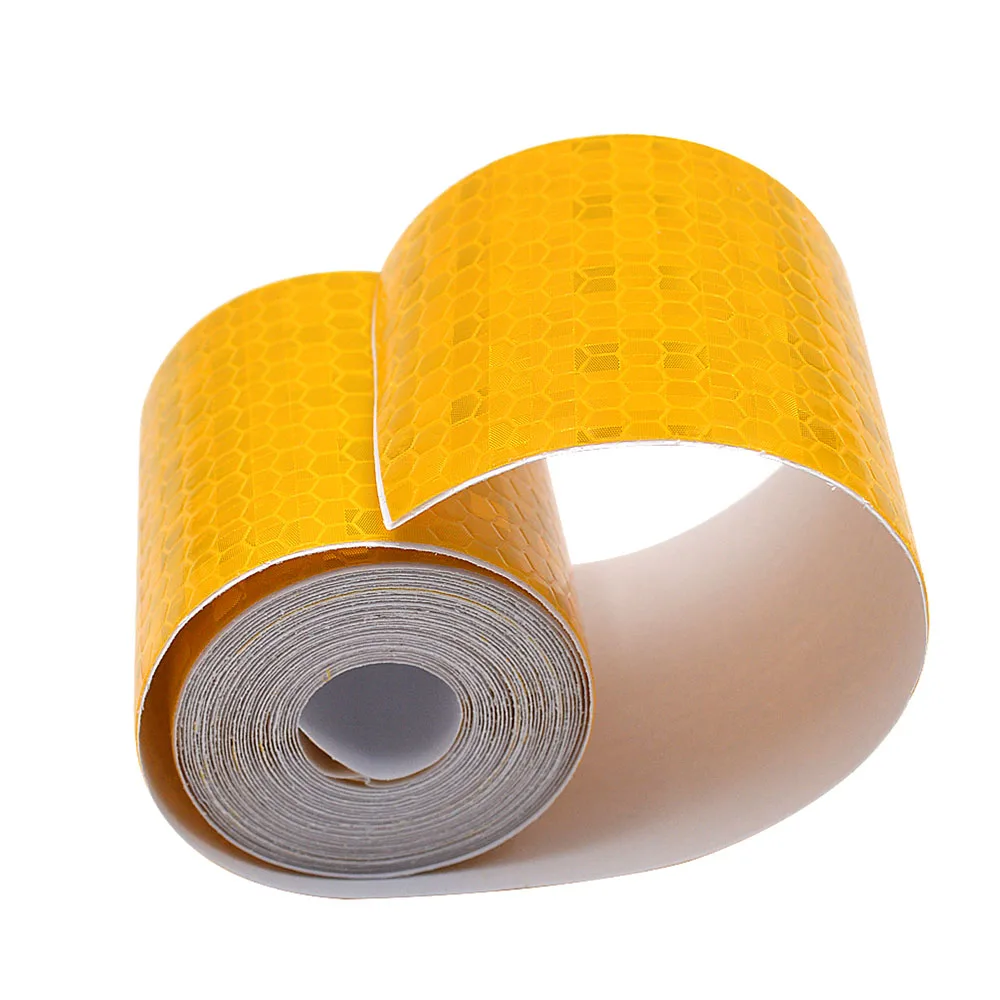 

1PC Reflective vehicle Stickers 3M Tape Red White Reflecting Trailer Rear Reflector Rim Marking Tape Yellow Warning Safety Signs