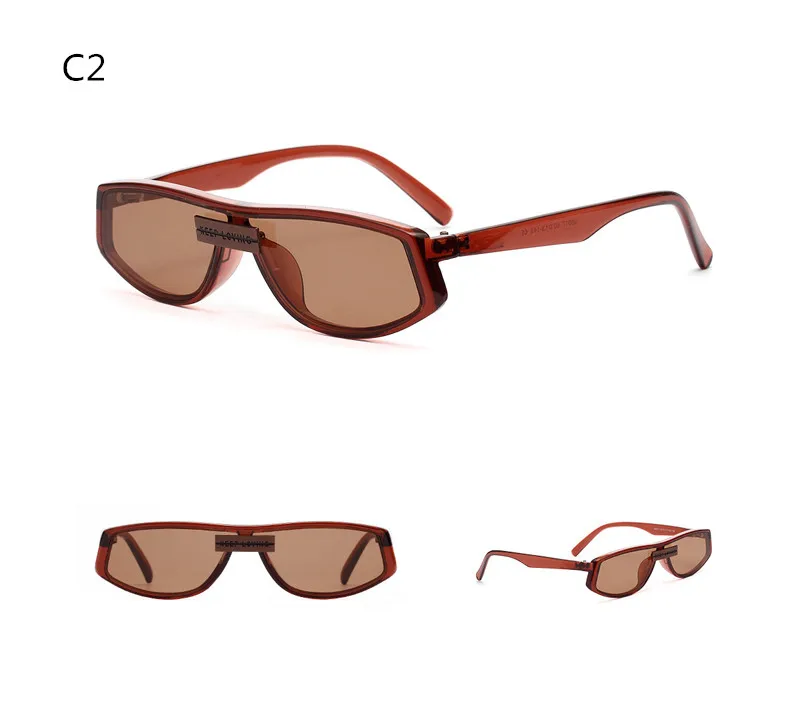 HBK итальянские Квадратные Солнцезащитные очки для женщин стильные дизайнерские ретро маленькие солнцезащитные очки карамельного цвета