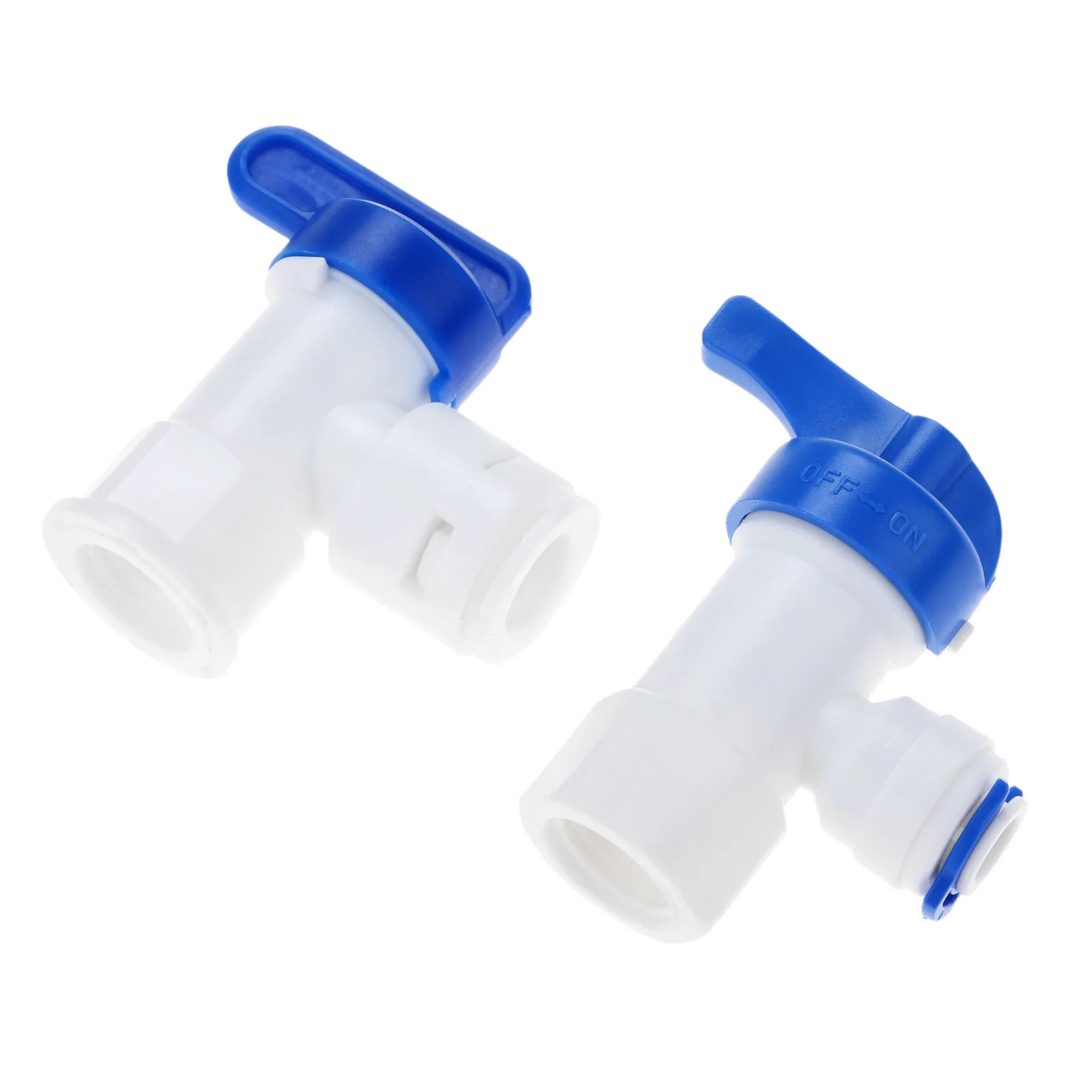 1Pc Water Filter Ball Valve Fittings 1/4 3/8 OD Hose 1/4"BSP Female Quick Connector Plastic Ball Valve RO Water Reveser Osmosis