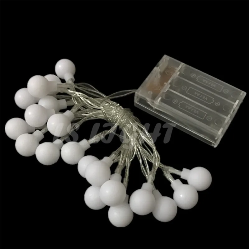 1.5M 3M 6M 10M Fairy Garland LED Ball String Lights Waterproof For Christmas Tree Wedding Home Indoor Decoration Battery Powered 1.5M 3M 6M 10M Fairy Garland LED Ball String Lights Waterproof For Christmas Tree Wedding Home Indoor Decoration Battery Powered