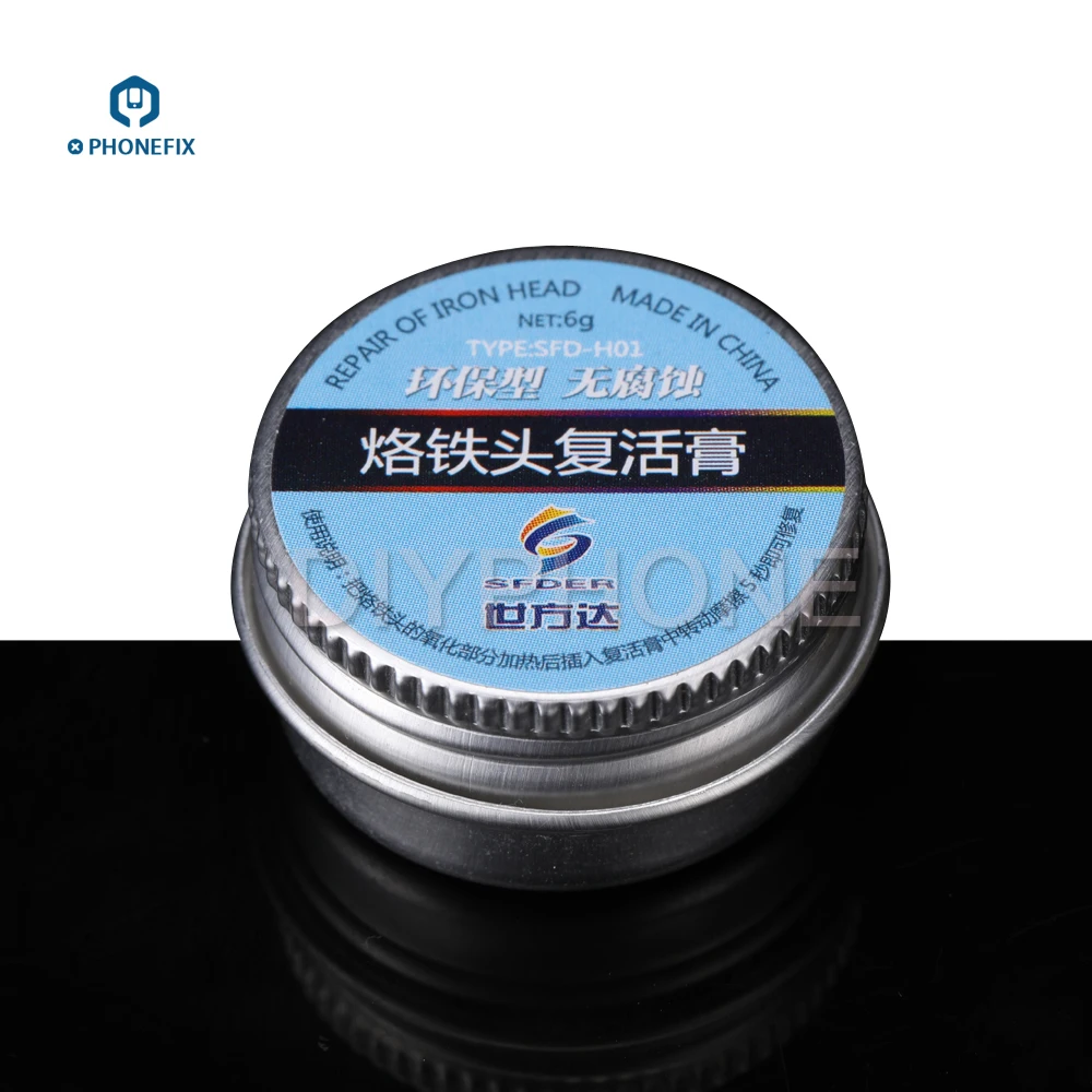 PHONEFIX Electrical Soldering Iron Tip Refresher solder Cream Clean Paste for Oxide Solder Iron Tip Head Resurrection